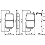 Bosch Σετ τακάκια, Δισκόφρενα - 0 986 494 255