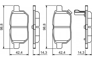 Bosch Σετ τακάκια, Δισκόφρενα - 0 986 494 255