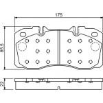 Bosch Σετ τακάκια, Δισκόφρενα - 0 986 494 257