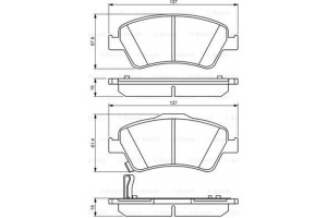 Bosch Σετ τακάκια, Δισκόφρενα - 0 986 494 260