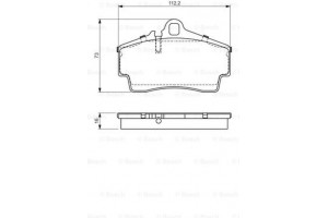 Bosch Σετ τακάκια, Δισκόφρενα - 0 986 494 265