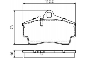 Bosch Σετ τακάκια, Δισκόφρενα - 0 986 494 265