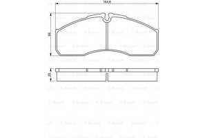 Bosch Σετ τακάκια, Δισκόφρενα - 0 986 494 266