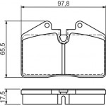 Bosch Σετ τακάκια, Δισκόφρενα - 0 986 494 267