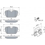 Bosch Σετ τακάκια, Δισκόφρενα - 0 986 494 269
