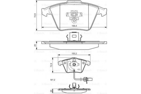 Bosch Σετ τακάκια, Δισκόφρενα - 0 986 494 271