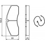 Bosch Σετ τακάκια, Δισκόφρενα - 0 986 494 273