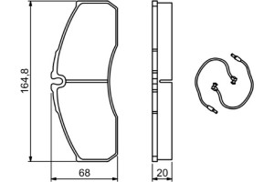Bosch Σετ τακάκια, Δισκόφρενα - 0 986 494 273