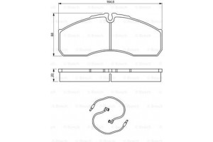 Bosch Σετ τακάκια, Δισκόφρενα - 0 986 494 273