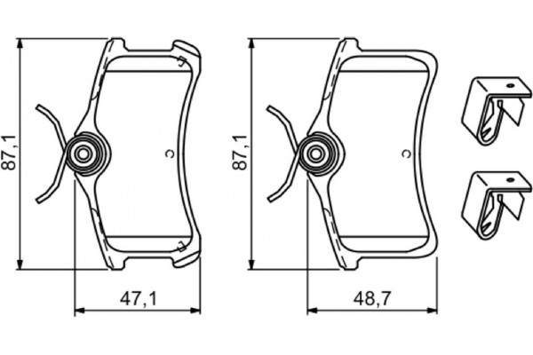Bosch Σετ τακάκια, Δισκόφρενα - 0 986 494 274