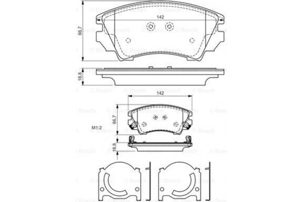 Bosch Σετ τακάκια, Δισκόφρενα - 0 986 494 275