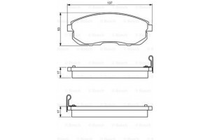 Bosch Σετ τακάκια, Δισκόφρενα - 0 986 494 277