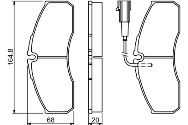 Bosch Σετ τακάκια, Δισκόφρενα - 0 986 494 278