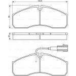 Bosch Σετ τακάκια, Δισκόφρενα - 0 986 494 278