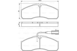 Bosch Σετ τακάκια, Δισκόφρενα - 0 986 494 278