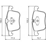 Bosch Σετ τακάκια, Δισκόφρενα - 0 986 494 280