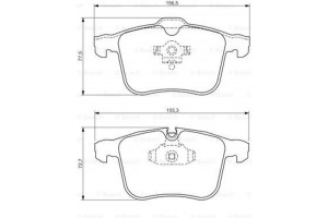 Bosch Σετ τακάκια, Δισκόφρενα - 0 986 494 280