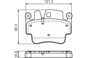 Bosch Σετ τακάκια, Δισκόφρενα - 0 986 494 281