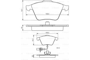 Bosch Σετ τακάκια, Δισκόφρενα - 0 986 494 283