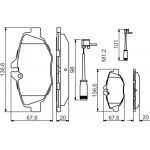 Bosch Σετ τακάκια, Δισκόφρενα - 0 986 494 285