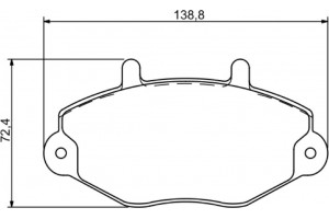 Bosch Σετ τακάκια, Δισκόφρενα - 0 986 494 287