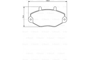 Bosch Σετ τακάκια, Δισκόφρενα - 0 986 494 287