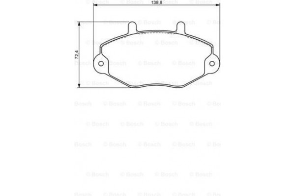 Bosch Σετ τακάκια, Δισκόφρενα - 0 986 494 287