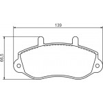 Bosch Σετ τακάκια, Δισκόφρενα - 0 986 494 288