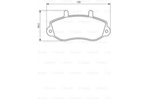 Bosch Σετ τακάκια, Δισκόφρενα - 0 986 494 288