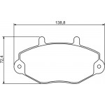 Bosch Σετ τακάκια, Δισκόφρενα - 0 986 494 289