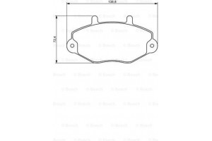 Bosch Σετ τακάκια, Δισκόφρενα - 0 986 494 289