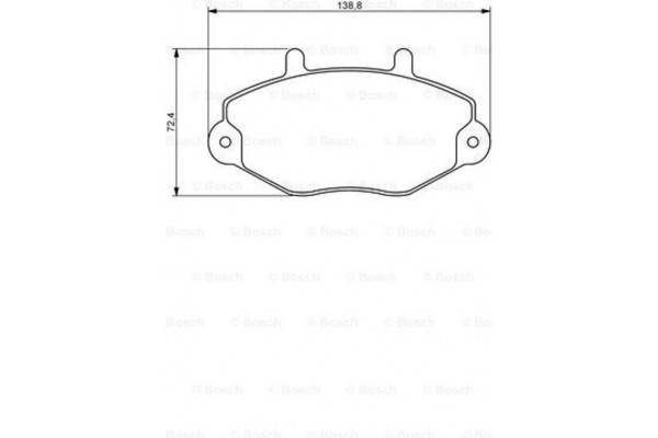 Bosch Σετ τακάκια, Δισκόφρενα - 0 986 494 289