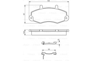 Bosch Σετ τακάκια, Δισκόφρενα - 0 986 494 292