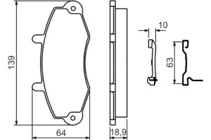 Bosch Σετ τακάκια, Δισκόφρενα - 0 986 494 292