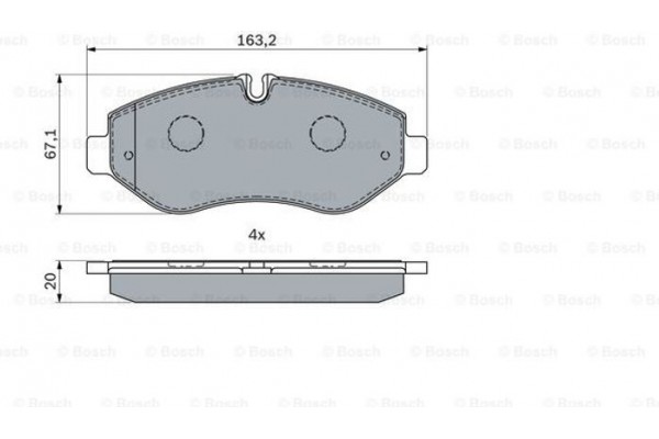 Bosch Σετ τακάκια, Δισκόφρενα - 0 986 494 293