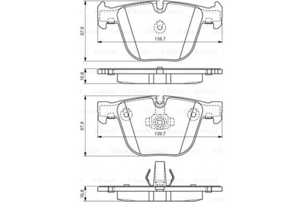 Bosch Σετ τακάκια, Δισκόφρενα - 0 986 494 294