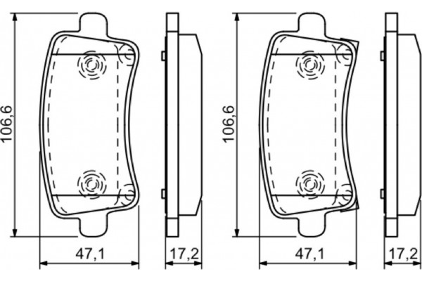 Bosch Σετ τακάκια, Δισκόφρενα - 0 986 494 297