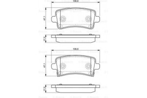 Bosch Σετ τακάκια, Δισκόφρενα - 0 986 494 297