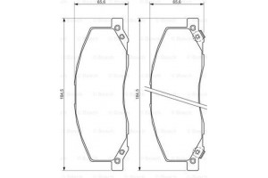 Bosch Σετ τακάκια, Δισκόφρενα - 0 986 494 298