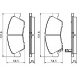 Bosch Σετ τακάκια, Δισκόφρενα - 0 986 494 299 Bosch Σετ τακάκια, Δισκόφρενα - 0 986 494 299