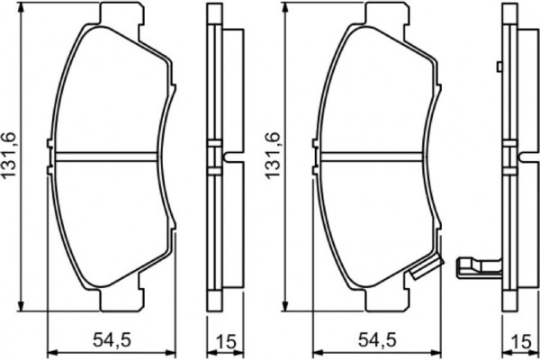 Bosch Σετ τακάκια, Δισκόφρενα - 0 986 494 299 Bosch Σετ τακάκια, Δισκόφρενα - 0 986 494 299