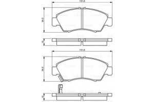 Bosch Σετ τακάκια, Δισκόφρενα - 0 986 494 299