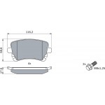 Bosch Σετ τακάκια, Δισκόφρενα - 0 986 494 303 Bosch Σετ τακάκια, Δισκόφρενα - 0 986 494 303