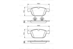Bosch Σετ τακάκια, Δισκόφρενα - 0 986 494 305