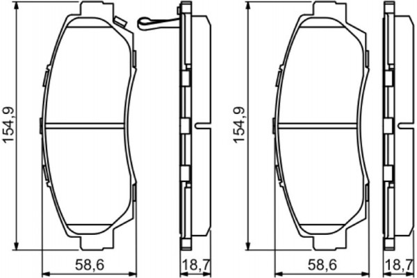 Bosch Σετ τακάκια, Δισκόφρενα - 0 986 494 308