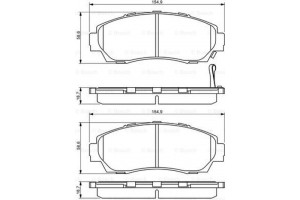 Bosch Σετ τακάκια, Δισκόφρενα - 0 986 494 308