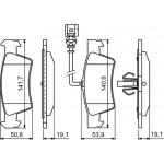 Bosch Σετ τακάκια, Δισκόφρενα - 0 986 494 309
