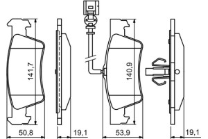 Bosch Σετ τακάκια, Δισκόφρενα - 0 986 494 309