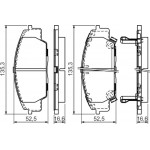 Bosch Σετ τακάκια, Δισκόφρενα - 0 986 494 311