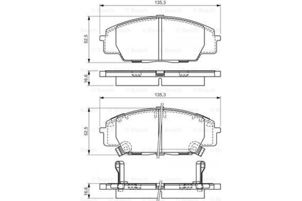 Bosch Σετ τακάκια, Δισκόφρενα - 0 986 494 311